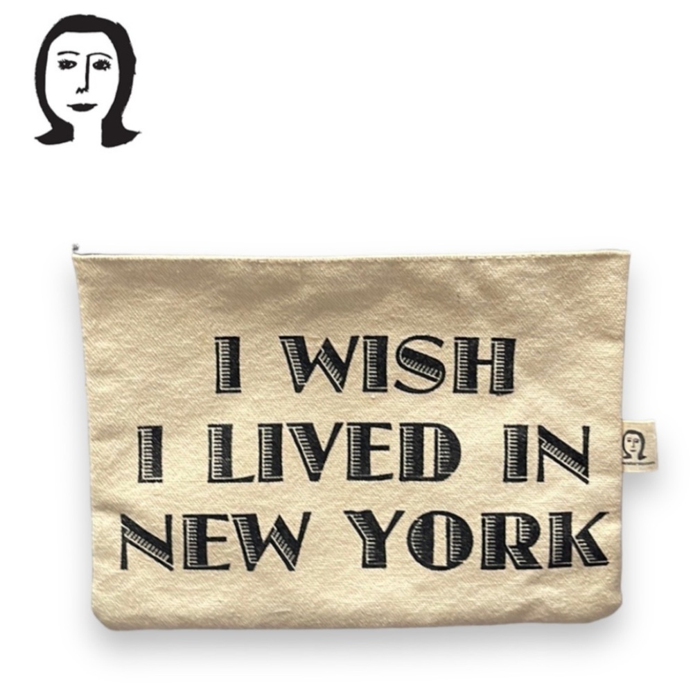 Pamela Barsky I Wish I Lived in New York Zipper Pouch